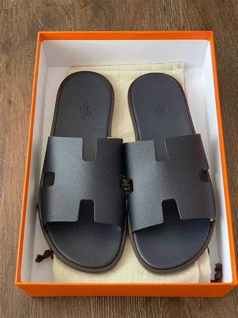 hermes sandal izmir paradise blue|Hermes izmir slippers for men.